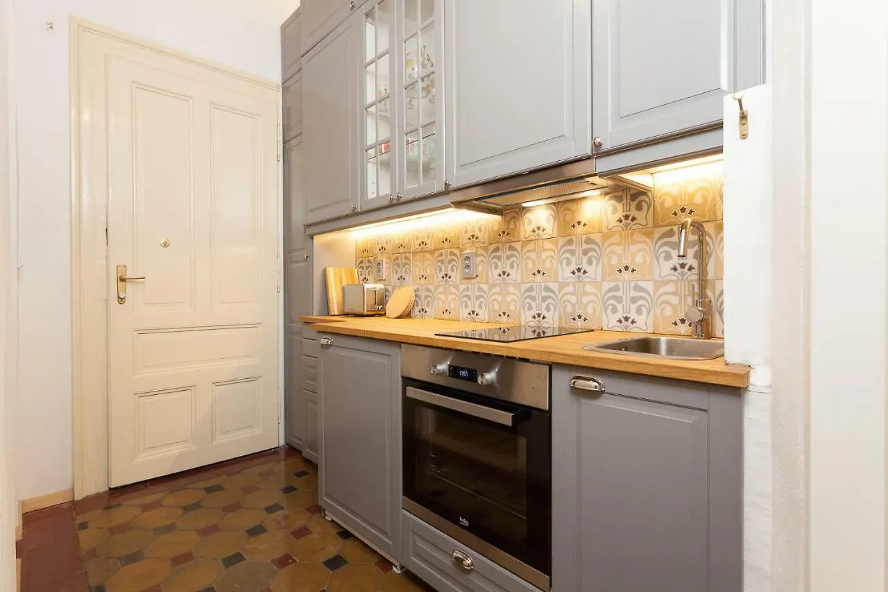 Art Nouveau Meets Mid-Century Modern. Hotel Prague Apartment