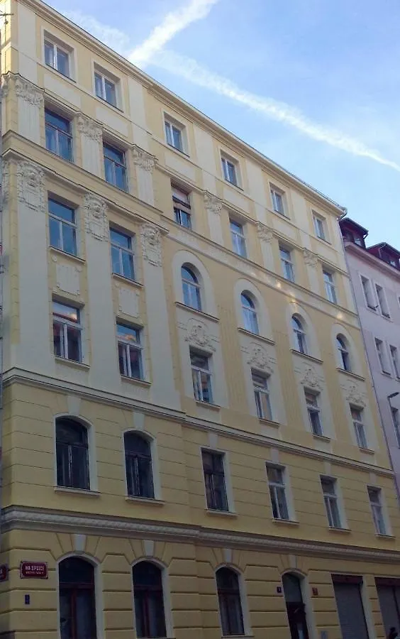 Art Nouveau Meets Mid-Century Modern. Hotel Prague Apartment