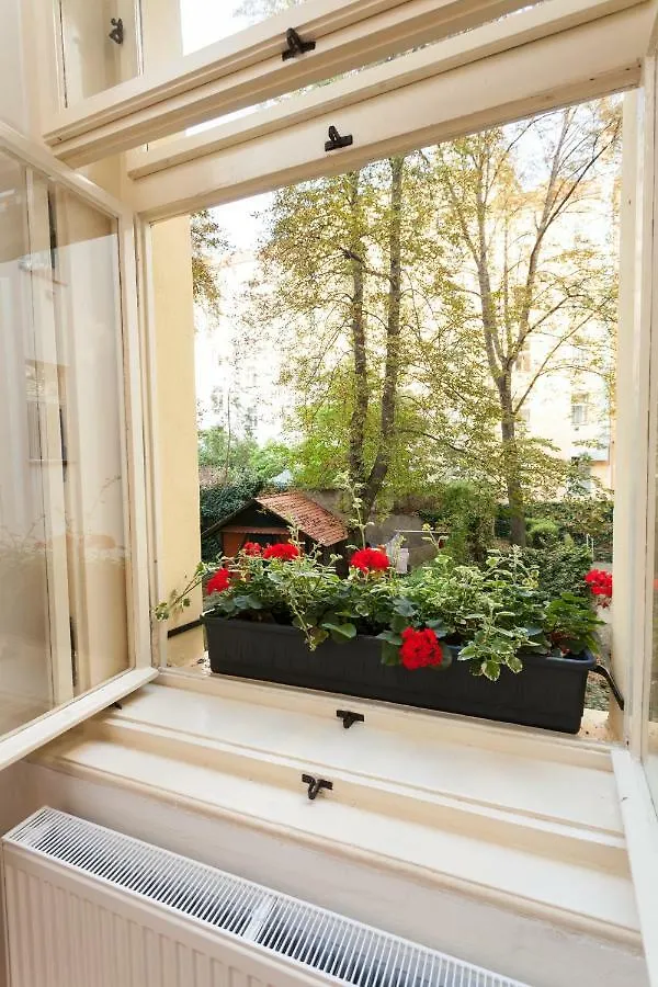 Art Nouveau Meets Mid-Century Modern. Hotel Prague Apartment